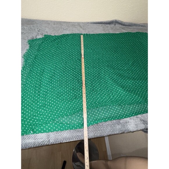 Polka dot green sheer scarf - Picture 4 of 7